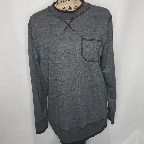 Alexander Julian Sweaters - Alexander Julian XL Gray Pocket Sweater